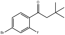 4'-BROMO-3,3-DIMETHYL-2'-FLUOROBUTYROPHENONE Structure