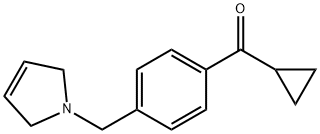 CYCLOPROPYL 4-(3-PYRROLINOMETHYL)PHENYL KETONE Structure