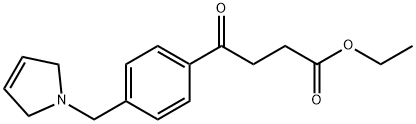 ETHYL 4-OXO-4-[4-(3-PYRROLINOMETHYL)PHENYL]BUTYRATE Structure