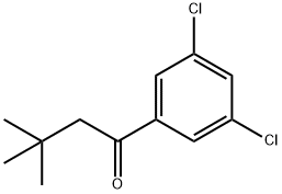 3',5'-DICHLORO-3,3-DIMETHYLBUTYROPHENONE 구조식 이미지