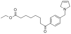 ETHYL 8-OXO-8-[4-(3-PYRROLINOMETHYL)PHENYL]OCTANOATE Structure