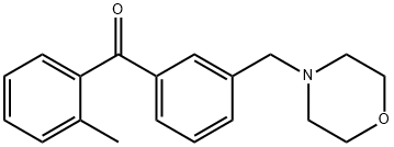 2-METHYL-3'-MORPHOLINOMETHYL BENZOPHENONE Structure