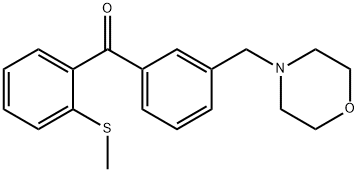 3'-MORPHOLINOMETHYL-2-THIOMETHYLBENZOPHENONE Structure