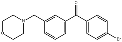 4'-BROMO-3-MORPHOLINOMETHYL BENZOPHENONE Structure