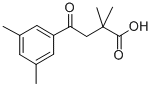 2,2-DIMETHYL-4-(3,5-DIMETHYLPHENYL)-4-OXOBUTYRIC ACID 구조식 이미지