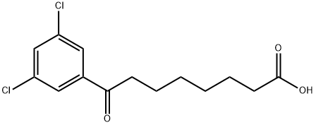 8-(3,5-DICHLOROPHENYL)-8-OXOOCTANOIC ACID 구조식 이미지