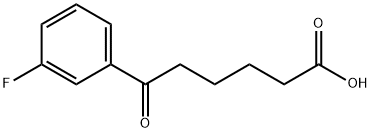 6-(3-FLUOROPHENYL)-6-OXOHEXANOIC ACID Structure