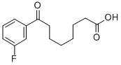 8-(3-FLUOROPHENYL)-8-OXOOCTANOIC ACID 구조식 이미지