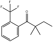 2,2-DIMETHYL-2'-TRIFLUOROMETHYLBUTYROPHENONE 구조식 이미지