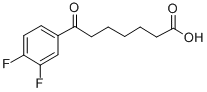 7-(3,4-DIFLUOROPHENYL)-7-OXOHEPTANOIC ACID 구조식 이미지