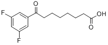 8-(3,5-DIFLUOROPHENYL)-8-OXOOCTANOIC ACID Structure