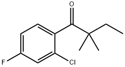 2'-CHLORO-2,2-DIMETHYL-4'-FLUOROBUTYROPHENONE Structure