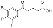 5-OXO-5-(3,4,5-TRIFLUOROPHENYL)VALERIC ACID 구조식 이미지