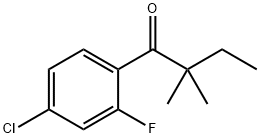 4'-CHLORO-2,2-DIMETHYL-2'-FLUOROBUTYROPHENONE 구조식 이미지