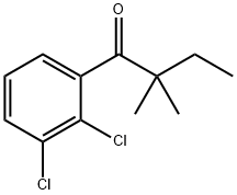 2',3'-DICHLORO-2,2-DIMETHYLBUTYROPHENONE 구조식 이미지