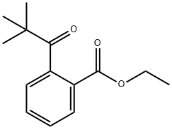 2'-CARBOETHOXY-2,2-DIMETHYLPROPIOPHENONE 구조식 이미지