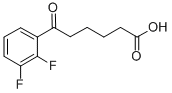 6-(2,3-DIFLUOROPHENYL)-6-OXOHEXANOIC ACID Structure