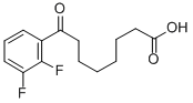 8-(2,3-DIFLUOROPHENYL)-8-OXOOCTANOIC ACID 구조식 이미지