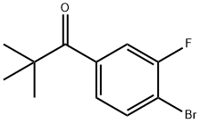 4'-BROMO-2,2-DIMETHYL-3'-FLUOROPROPIOPHENONE 구조식 이미지