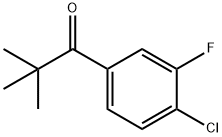 4'-CHLORO-2,2-DIMETHYL-3'-FLUOROPROPIOPHENONE 구조식 이미지