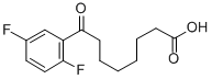 8-(2,5-DIFLUOROPHENYL)-8-OXOOCTANOIC ACID Structure