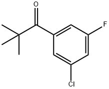 3'-CHLORO-2,2-DIMETHYL-5'-FLUOROPROPIOPHENONE Structure