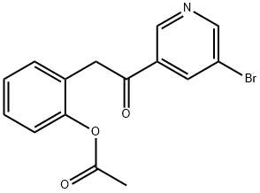 2-ACETOXYBENZYL 5-BROMO-3-PYRIDYL KETONE Structure