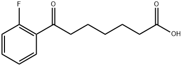 7-(2-FLUOROPHENYL)-7-OXOHEPTANOIC ACID 구조식 이미지