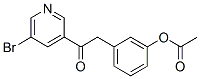 3-ACETOXYBENZYL 5-BROMO-3-PYRIDYL KETONE 구조식 이미지