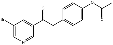 4-ACETOXYBENZYL 5-BROMO-3-PYRIDYL KETONE Structure