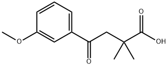 2,2-DIMETHYL-4-(3-METHOXYPHENYL)-4-OXOBUTYRIC ACID 구조식 이미지