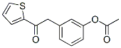 3-ACETOXYBENZYL 2-THIENYL KETONE Structure