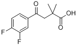 4-(3,4-DIFLUOROPHENYL)-2,2-DIMETHYL-4-OXOBUTYRIC ACID 구조식 이미지