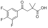 2,2-DIMETHYL-4-OXO-4-(3,4,5-TRIFLUOROPHENYL)BUTRYIC ACID Structure