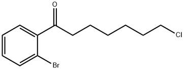 1-(2-BROMOPHENYL)-7-CHLORO-1-OXOHEPTANE Structure