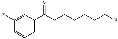 1-(3-BROMOPHENYL)-7-CHLORO-1-OXOHEPTANE 구조식 이미지