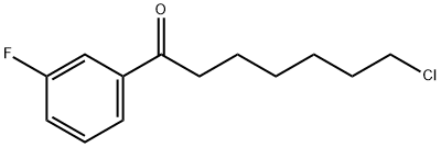 7-CHLORO-1-(3-FLUOROPHENYL)-1-OXOHEPTANE Structure