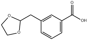 3-(1,3-DIOXOLAN-2-YLMETHYL)BENZOIC ACID 구조식 이미지