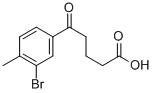 5-(3-BROMO-4-METHYLPHENYL)-5-OXOVALERIC ACID 구조식 이미지