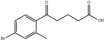 5-(4-BROMO-2-METHYLPHENYL)-5-OXOVALERIC ACID Structure