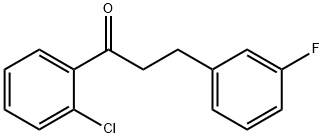 2'-CHLORO-3-(3-FLUOROPHENYL)PROPIOPHENONE 구조식 이미지