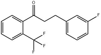 3-(3-FLUOROPHENYL)-2'-TRIFLUOROMETHYLPROPIOPHENONE Structure