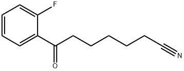 7-(2-FLUOROPHENYL)-7-OXOHEPTANENITRILE 구조식 이미지