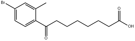 8-(4-BROMO-2-METHYLPHENYL)-8-OXOOCTANOIC ACID 구조식 이미지