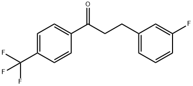 3-(3-FLUOROPHENYL)-4'-TRIFLUOROMETHYLPROPIOPHENONE Structure