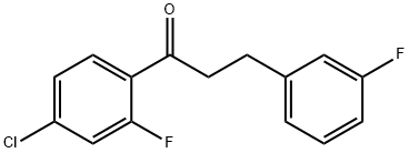 4'-CHLORO-2'-FLUORO-3-(3-FLUOROPHENYL)PROPIOPHENONE Structure