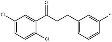 2',5'-DICHLORO-3-(3-FLUOROPHENYL)PROPIOPHENONE Structure