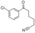 6-(3-CHLOROPHENYL)-6-OXOHEXANENITRILE Structure