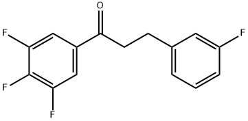 3-(3-FLUOROPHENYL)-3',4',5'-TRIFLUOROPROPIOPHENONE Structure