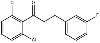 2',6'-DICHLORO-3-(3-FLUOROPHENYL)PROPIOPHENONE Structure